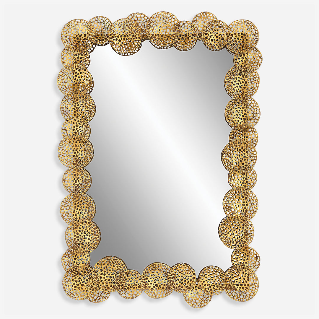 Uttermost Ripley Gold Lotus Mirror Mirrors Uttermost   