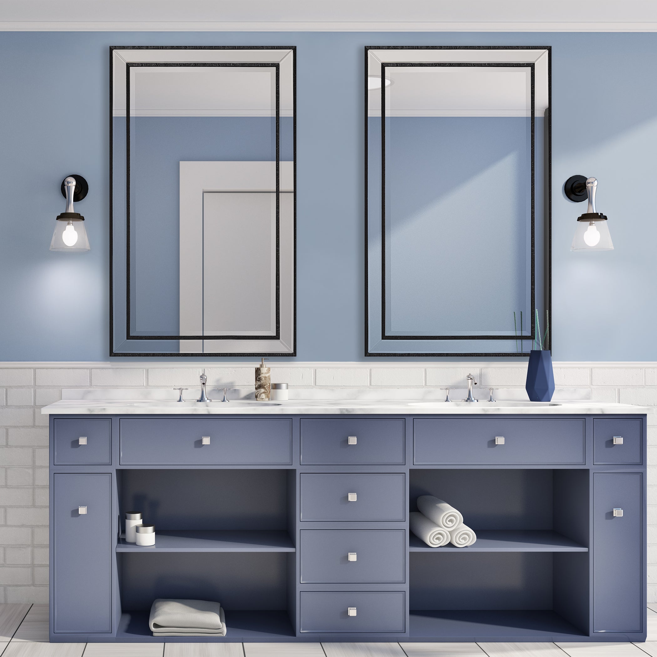 The Reese Collection By citylgs.store  Mirror - W00552 Mirror The Reese Collection By citylgs.store   