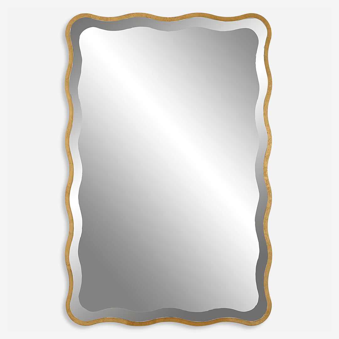 Uttermost Aneta Gold Scalloped Mirror Mirrors Uttermost   