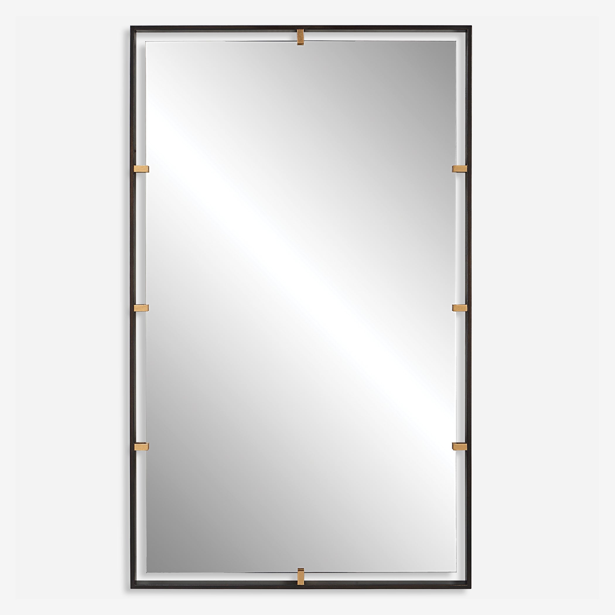 Uttermost Egon Rectangular Bronze Mirror Rectangular Bronze Mirror Uttermost   