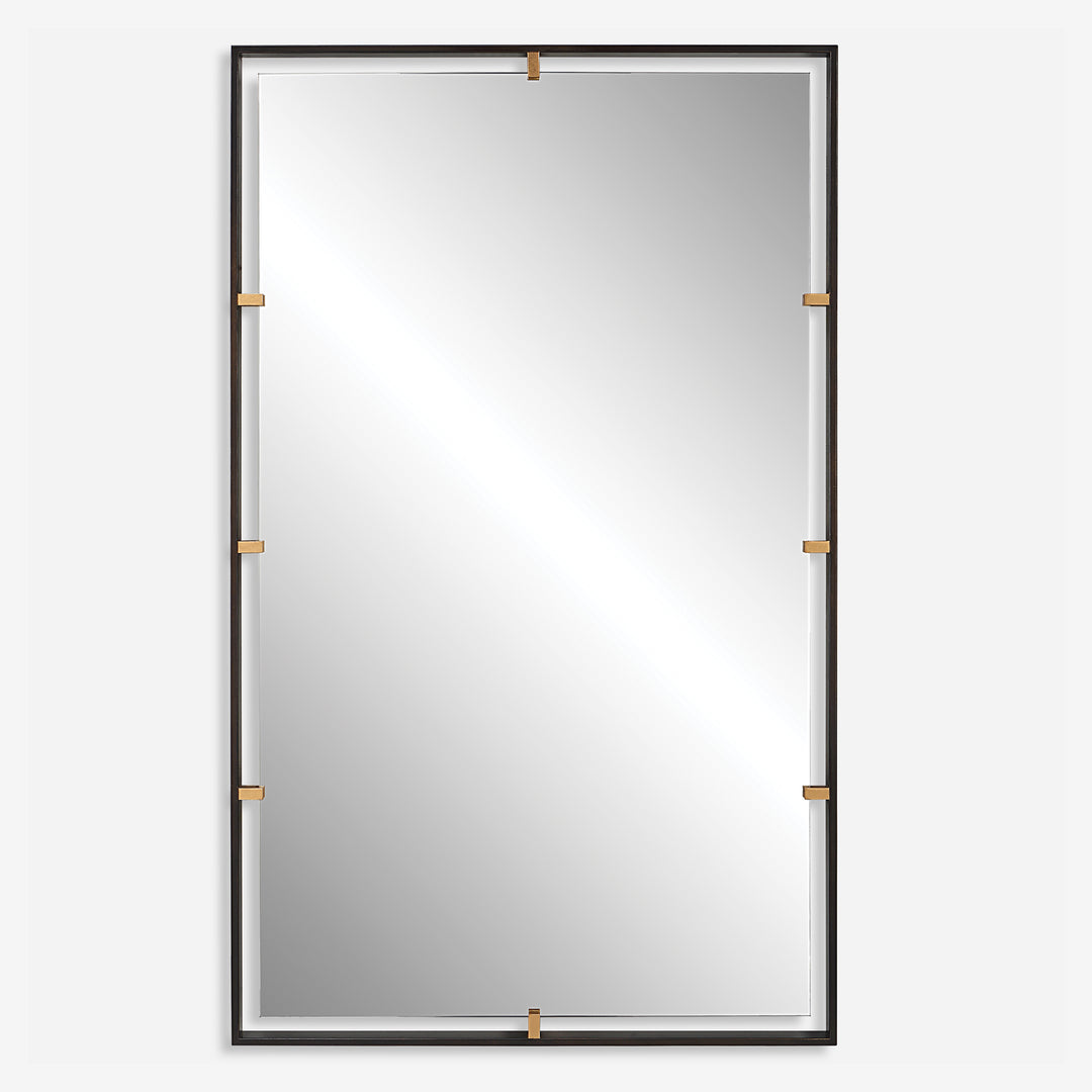 Uttermost Egon Rectangular Bronze Mirror Mirrors Uttermost   