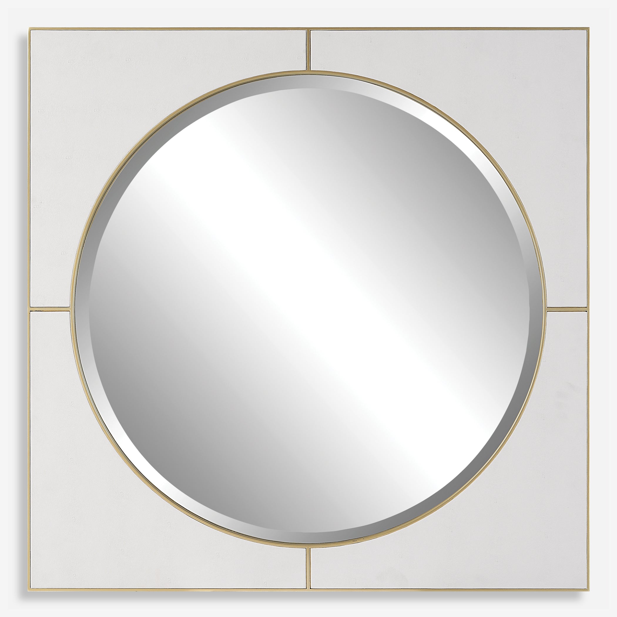 Uttermost Cyprus White Square Mirror White Square Mirror Uttermost   