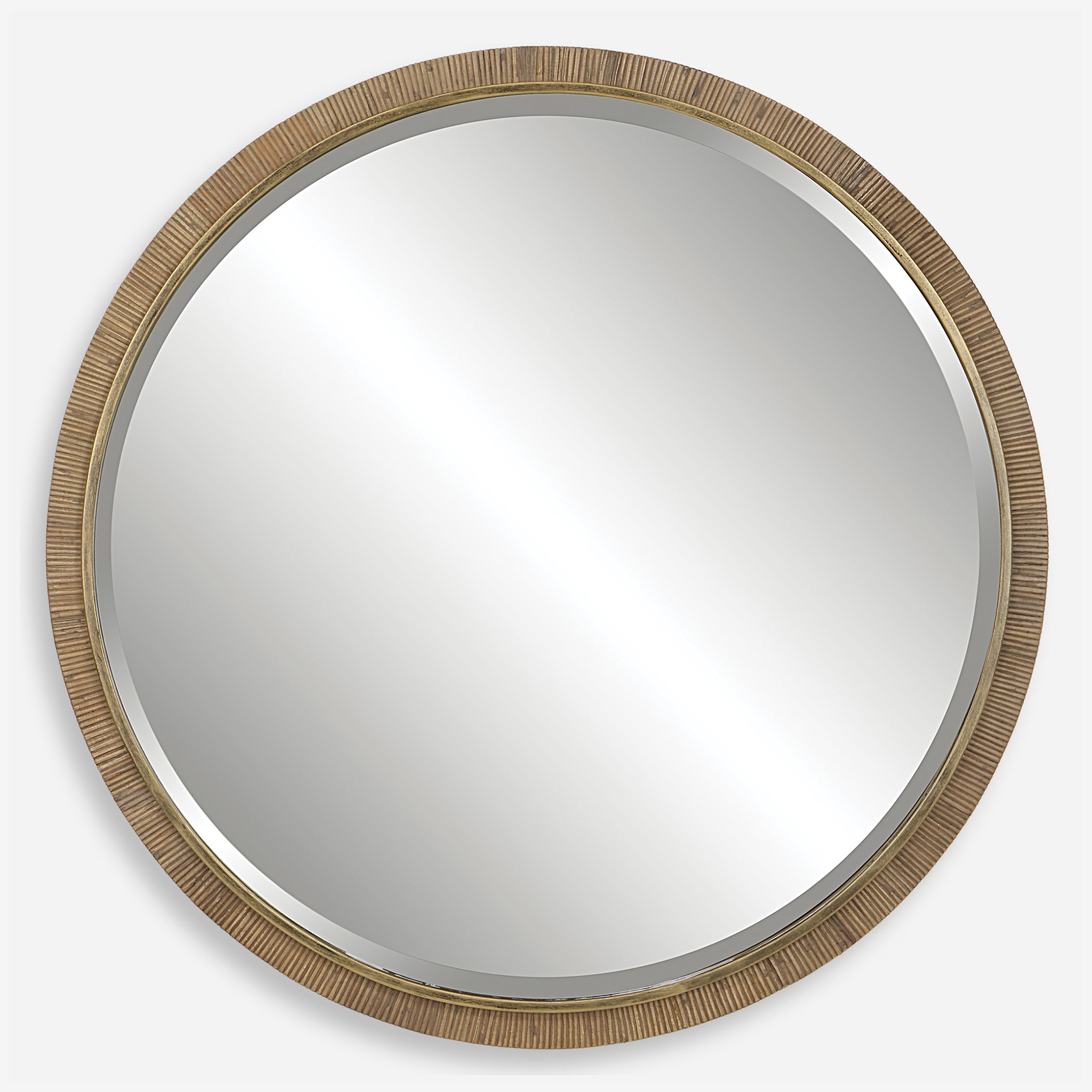 Uttermost Paradise Round Rattan Mirror Round Rattan Mirror Uttermost   