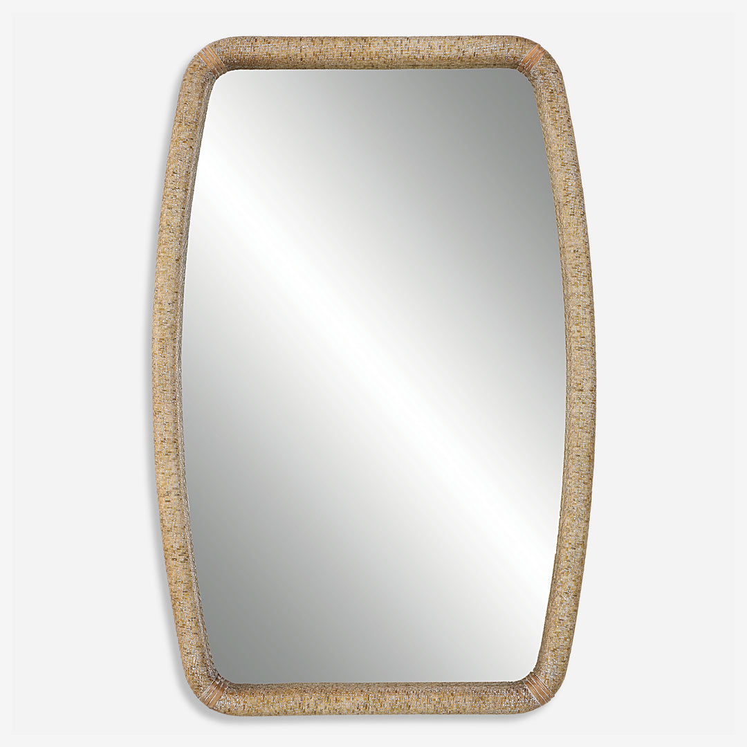 Uttermost Tiki Rattan Mirror Mirrors Uttermost   