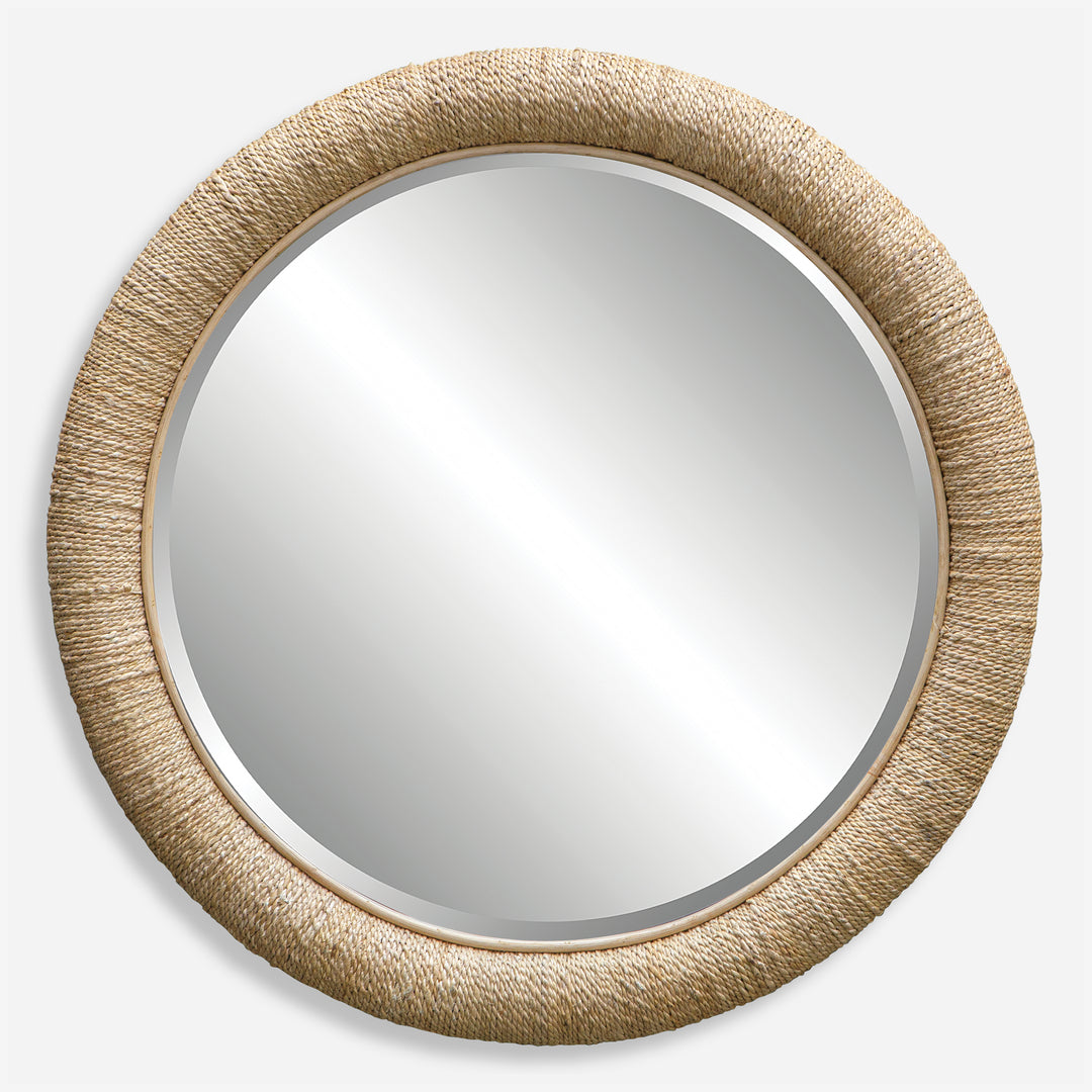 Uttermost Mariner Natural Round Mirror Mirrors Uttermost   