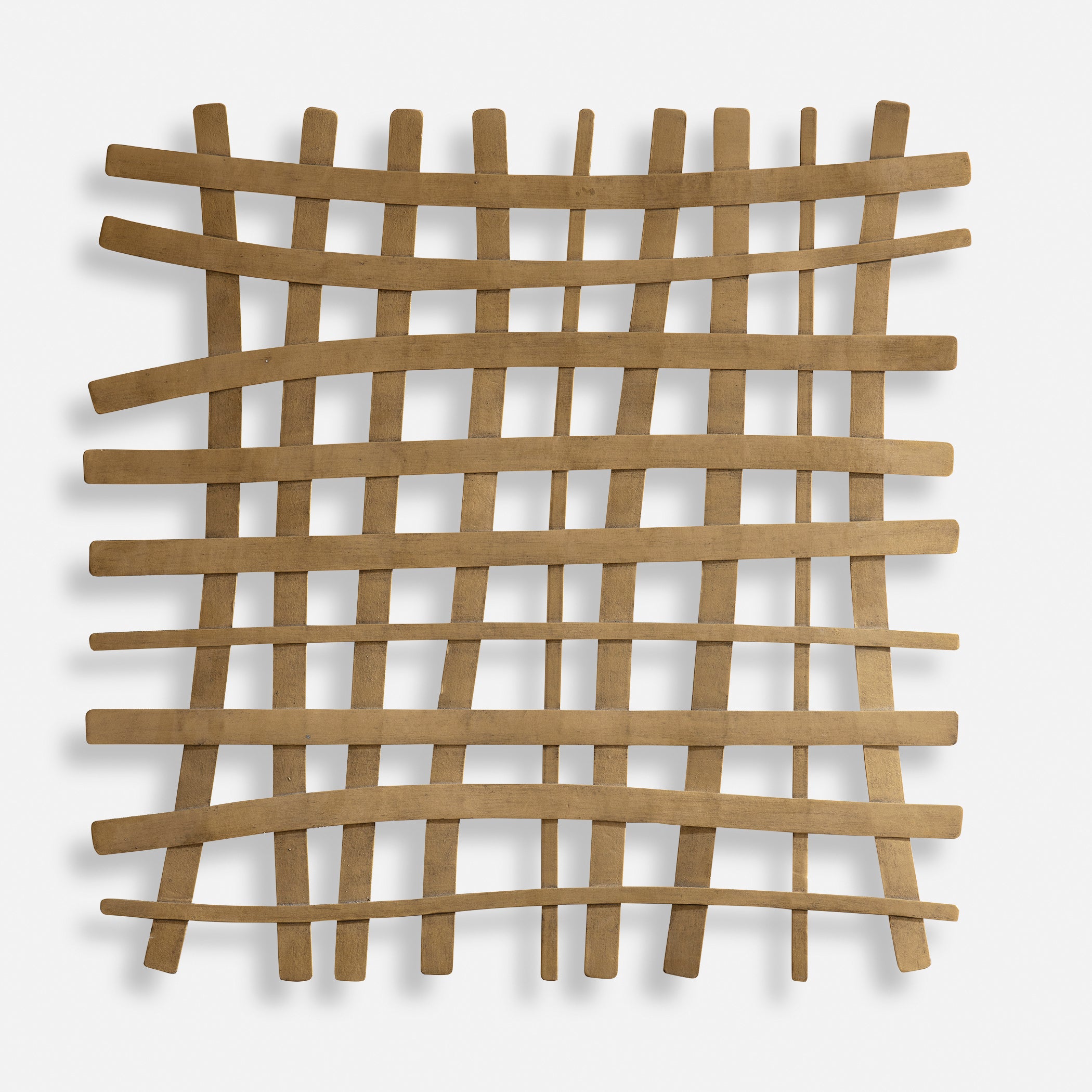 Uttermost Gridlines Gold Metal Wall Décor