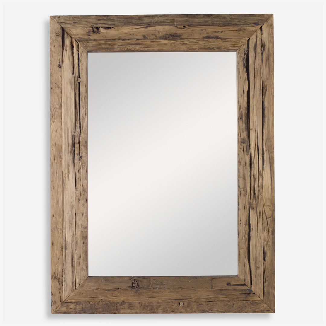 Uttermost Rennick Rustic Wood Mirror Mirrors Uttermost   