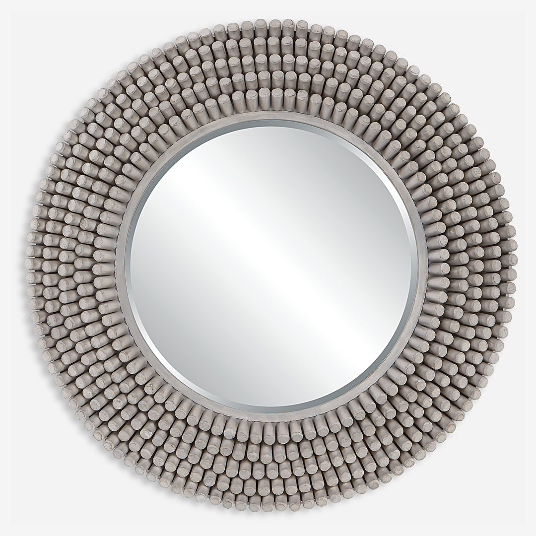 Uttermost Portside Round Gray Mirror Mirrors Uttermost   