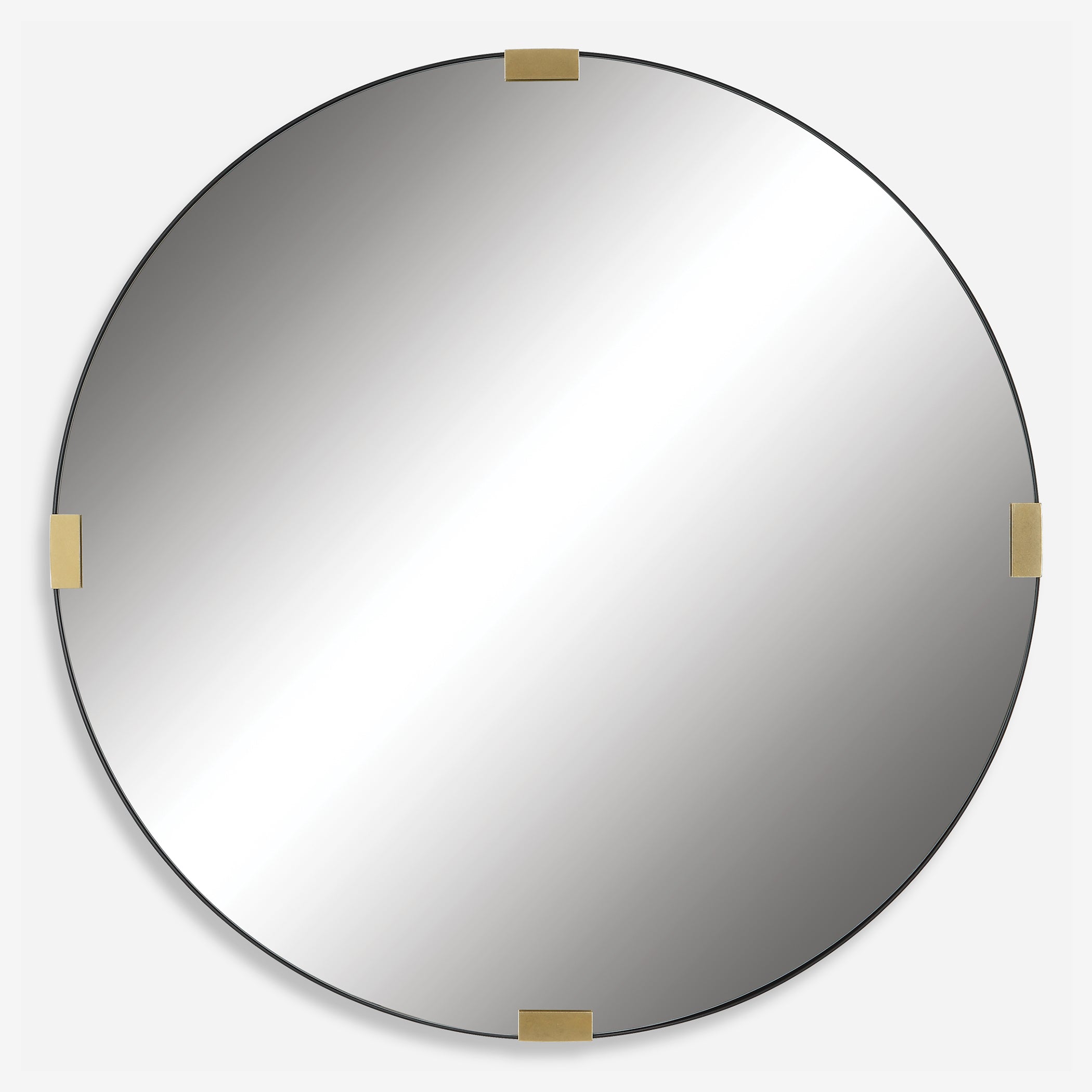 Uttermost Clip Modern Round Mirror