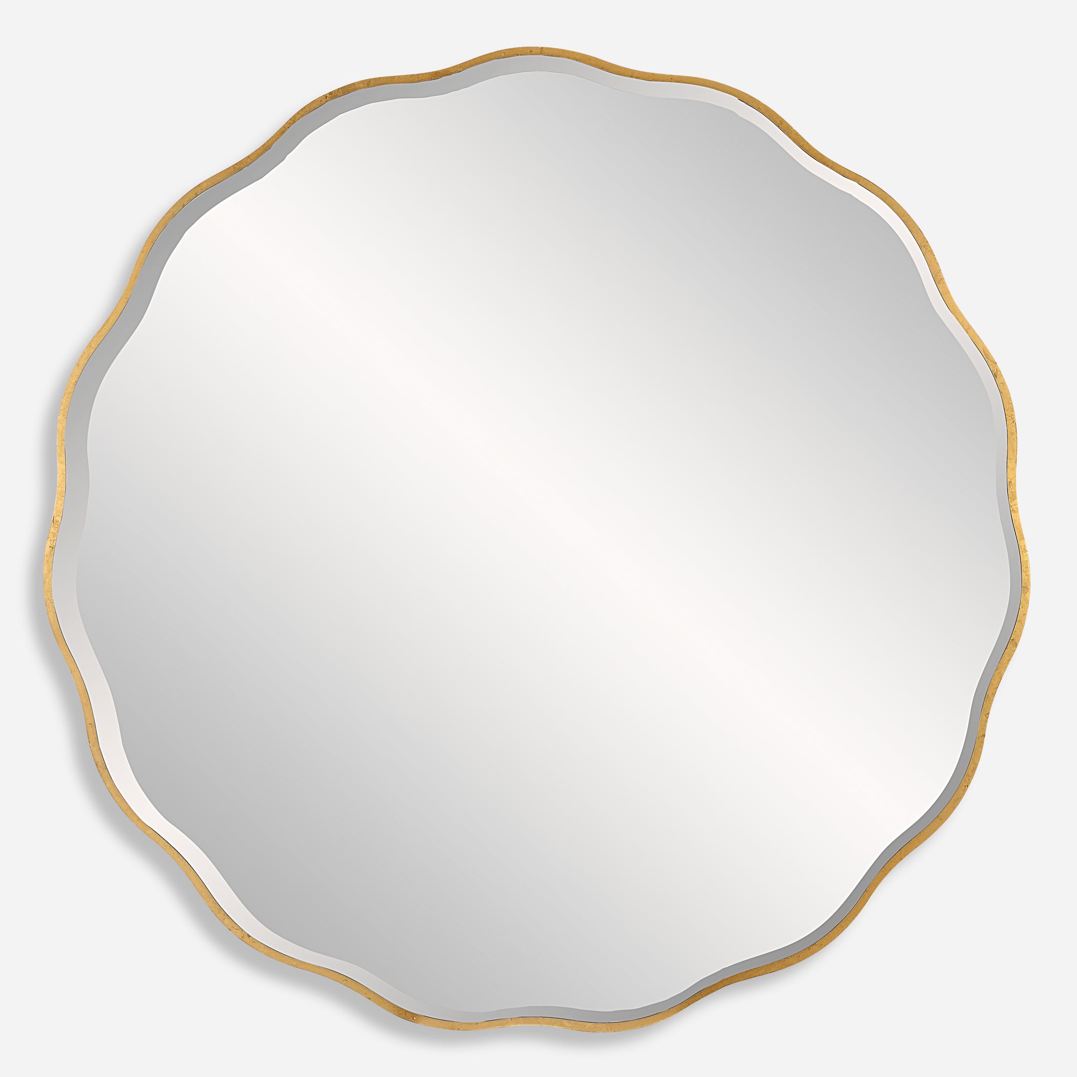 Uttermost Aneta  Large Gold Round Mirror Large Gold Round Mirror Uttermost   