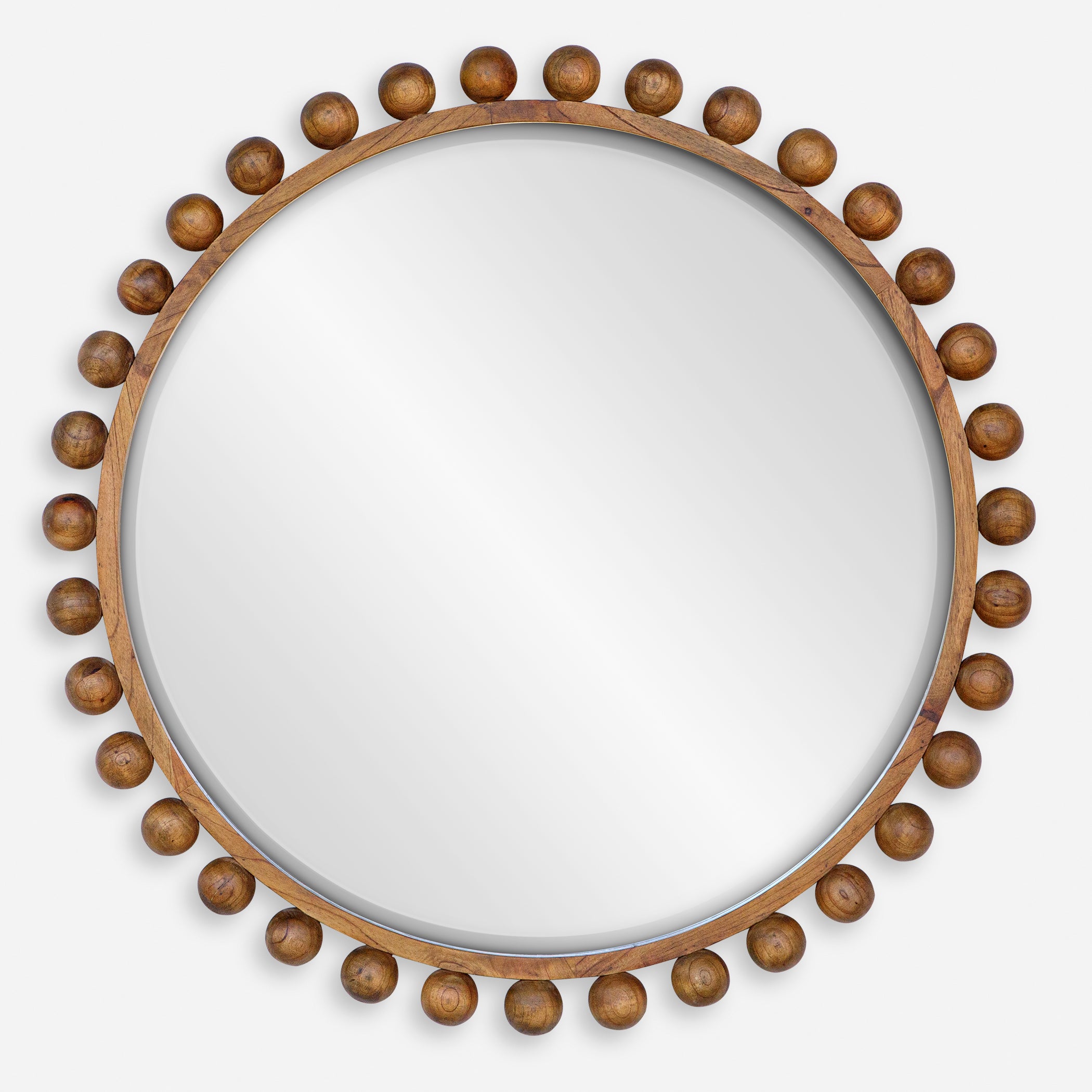 Uttermost Cyra Beaded Round Mirror