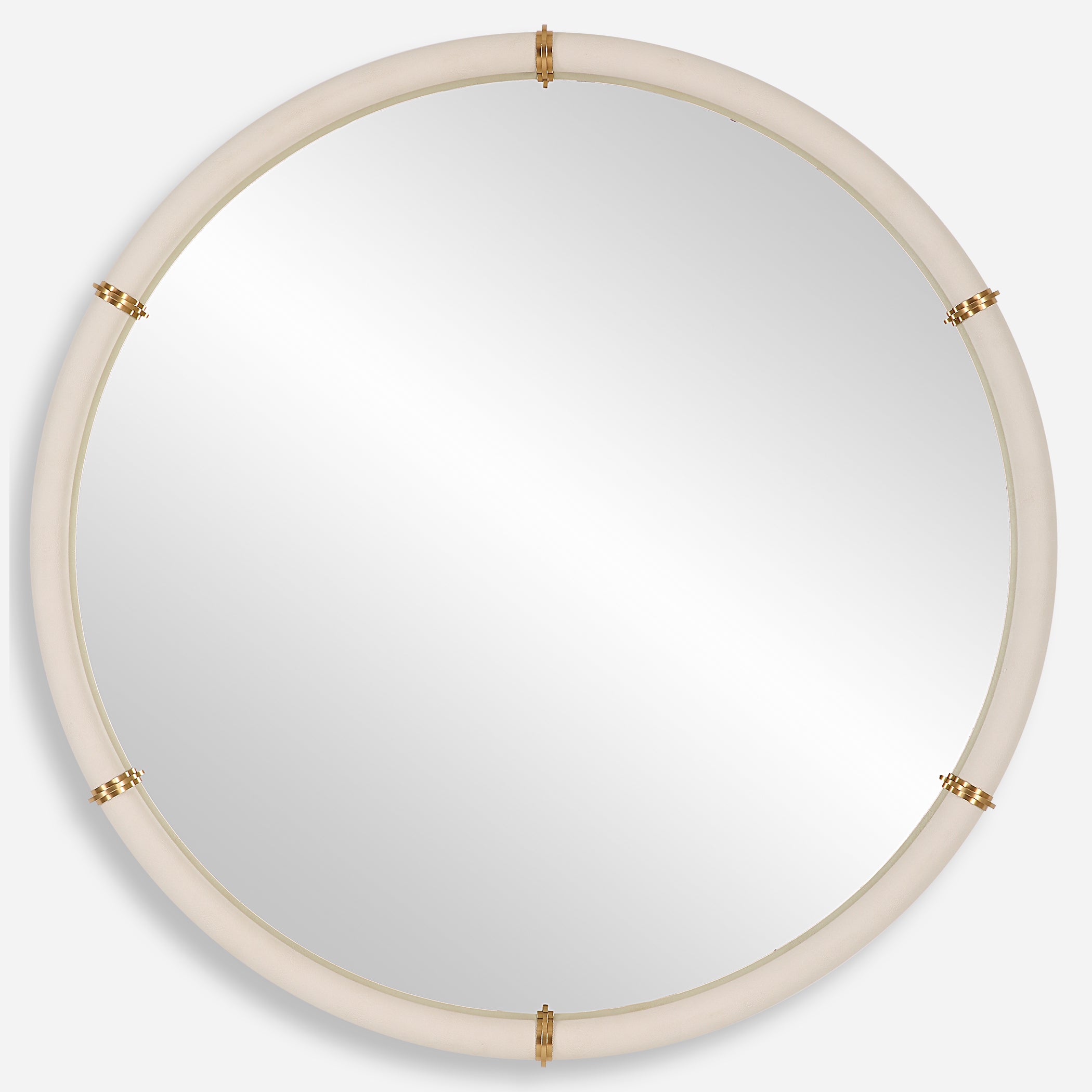 Uttermost Cyprus White Round Mirror White Round Mirror Uttermost   