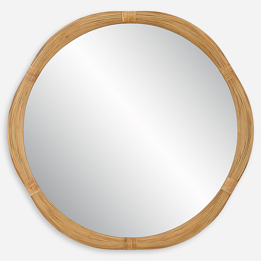 Uttermost Salina Round Bamboo Mirror Mirrors Uttermost   