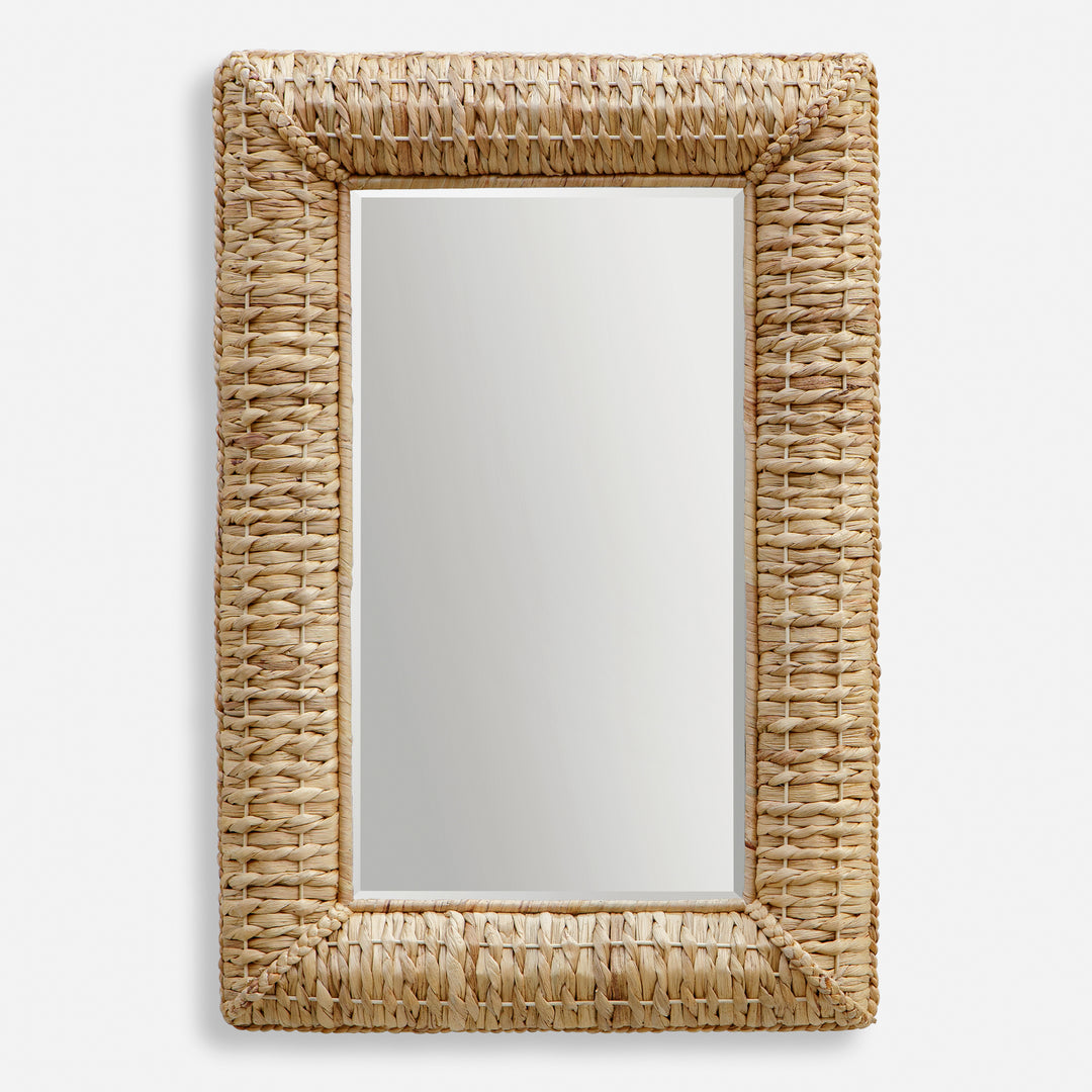 Uttermost Twisted Seagrass Seagrass Rectangle Mirror Mirrors Uttermost   