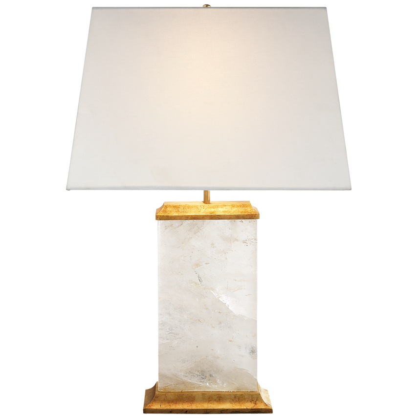 Visual Comfort & Co. Crescent Table Lamp Table Lamps Visual Comfort & Co. Natural Quartz Stone  