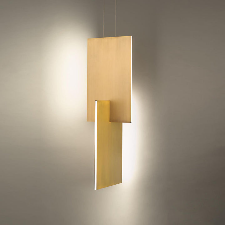 Modern Forms Amari Pendant Light Pendants Modern Forms Aged Brass 11x11x32.375 