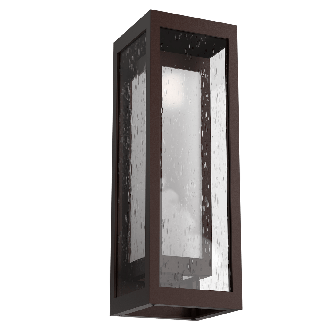 Hammerton Studio Double Box Outdoor Box Sconce Outdoor Wall Lights Hammerton Studio Statuary Bronze (Outdoor) Frosted Glass 