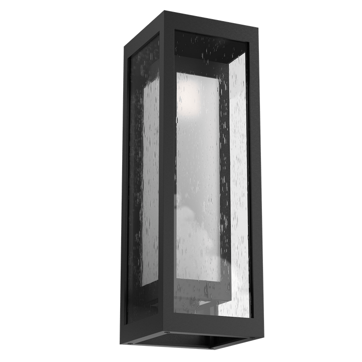 Hammerton Studio Double Box Outdoor Box Sconce Outdoor Wall Lights Hammerton Studio Textured Black (Outdoor) Frosted Glass 