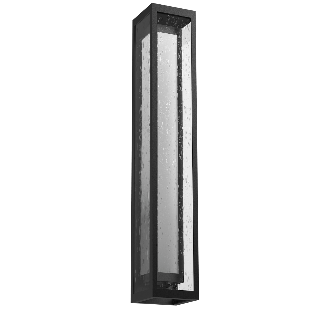 Hammerton Studio Double Box Outdoor Box Sconce Outdoor Wall Lights Hammerton Studio Textured Black (Outdoor) Frosted Glass 