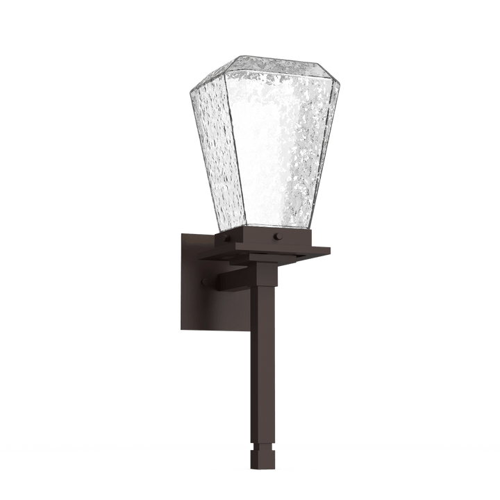 Hammerton Studio Beacon Outdoor Torch Sconce Outdoor Wall Lights Hammerton Studio Statuary Bronze (Outdoor) Clear Blown Glass Integrated LED