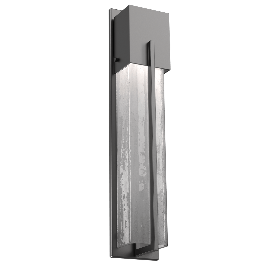 Hammerton Studio Square Outdoor Cover LED Sconce Outdoor Wall Lights Hammerton Studio 23 Argento Grey (Outdoor) Frosted Granite