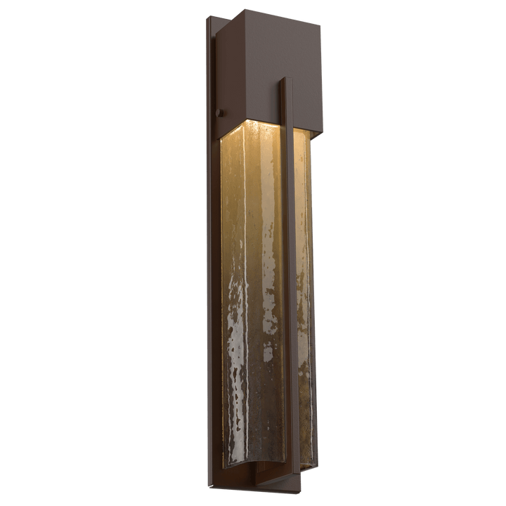 Hammerton Studio Square Outdoor Cover LED Sconce Outdoor Wall Lights Hammerton Studio 23 Statuary Bronze (Outdoor) Bronze Granite