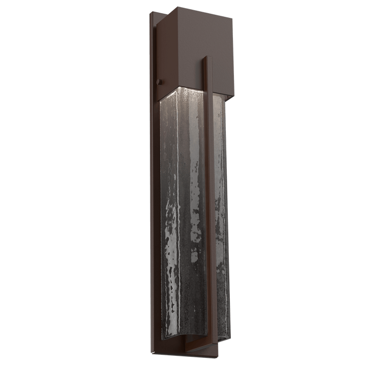 Hammerton Studio Square Outdoor Cover LED Sconce Outdoor Wall Lights Hammerton Studio 23 Statuary Bronze (Outdoor) Smoke Granite