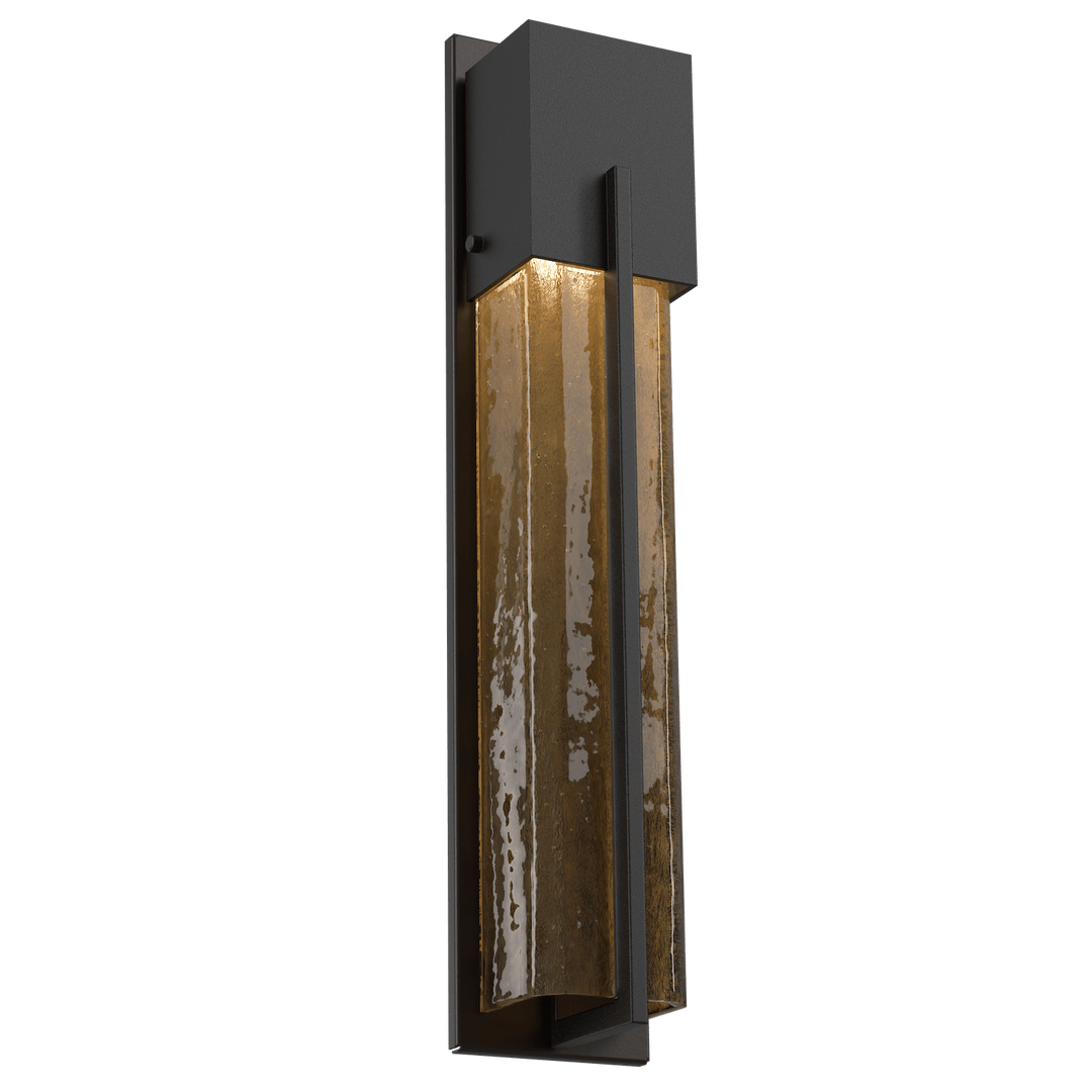 Hammerton Studio Square Outdoor Cover LED Sconce Outdoor Wall Lights Hammerton Studio 23 Textured Black (Outdoor) Bronze Granite