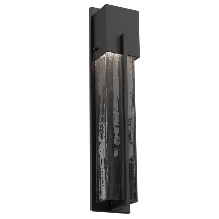 Hammerton Studio Square Outdoor Cover LED Sconce Outdoor Wall Lights Hammerton Studio 23 Textured Black (Outdoor) Smoke Granite