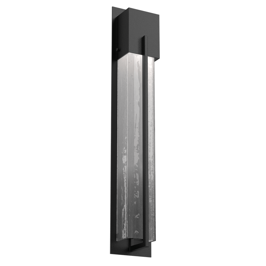 Hammerton Studio Square Outdoor Cover LED Sconce Outdoor Wall Lights Hammerton Studio 29 Textured Black (Outdoor) Frosted Granite