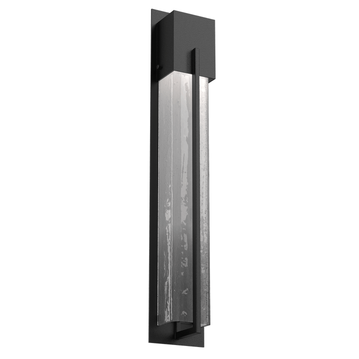 Hammerton Studio Square Outdoor Cover LED Sconce Outdoor Wall Lights Hammerton Studio 29 Textured Black (Outdoor) Frosted Granite