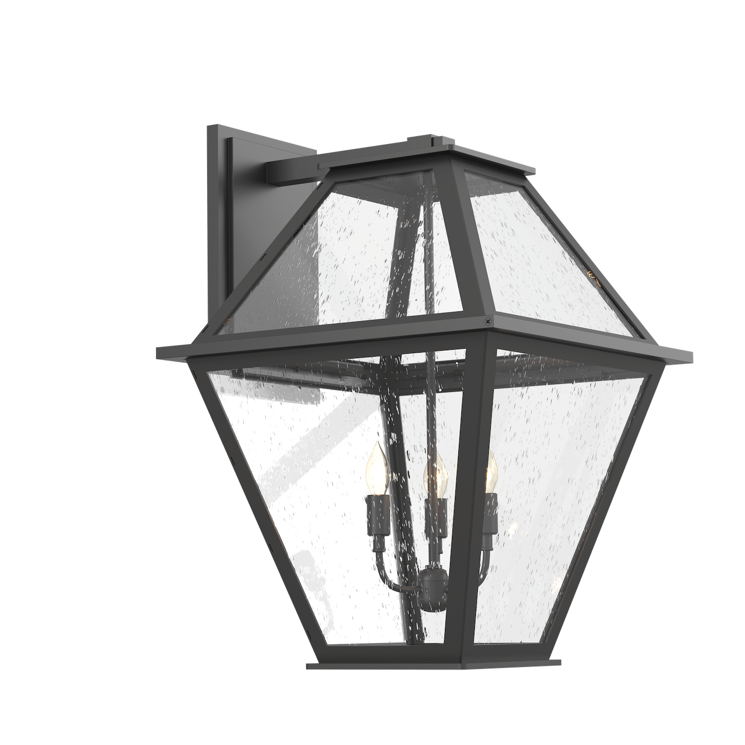 Hammerton Studio Terrace Candleabra Lantern Outdoor l Wall Hammerton Studio Argento Grey (Outdoor) Chilled Blown Glass - Smoke 