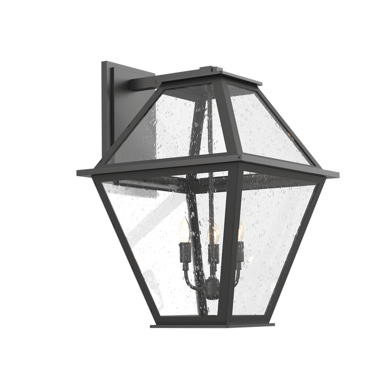 Hammerton Studio Terrace Candleabra Lantern Outdoor Wall Lights Hammerton Studio Argento Grey (Outdoor) Chilled Blown Glass - Smoke 