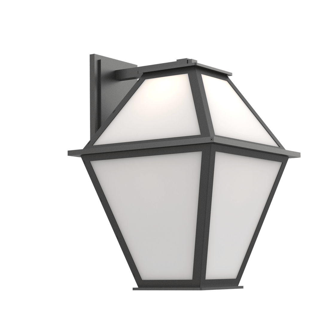 Hammerton Studio Terrace Frosted Lantern Outdoor Wall Lights Hammerton Studio Argento Grey (Outdoor) Floret Inner - Smoke Outer 