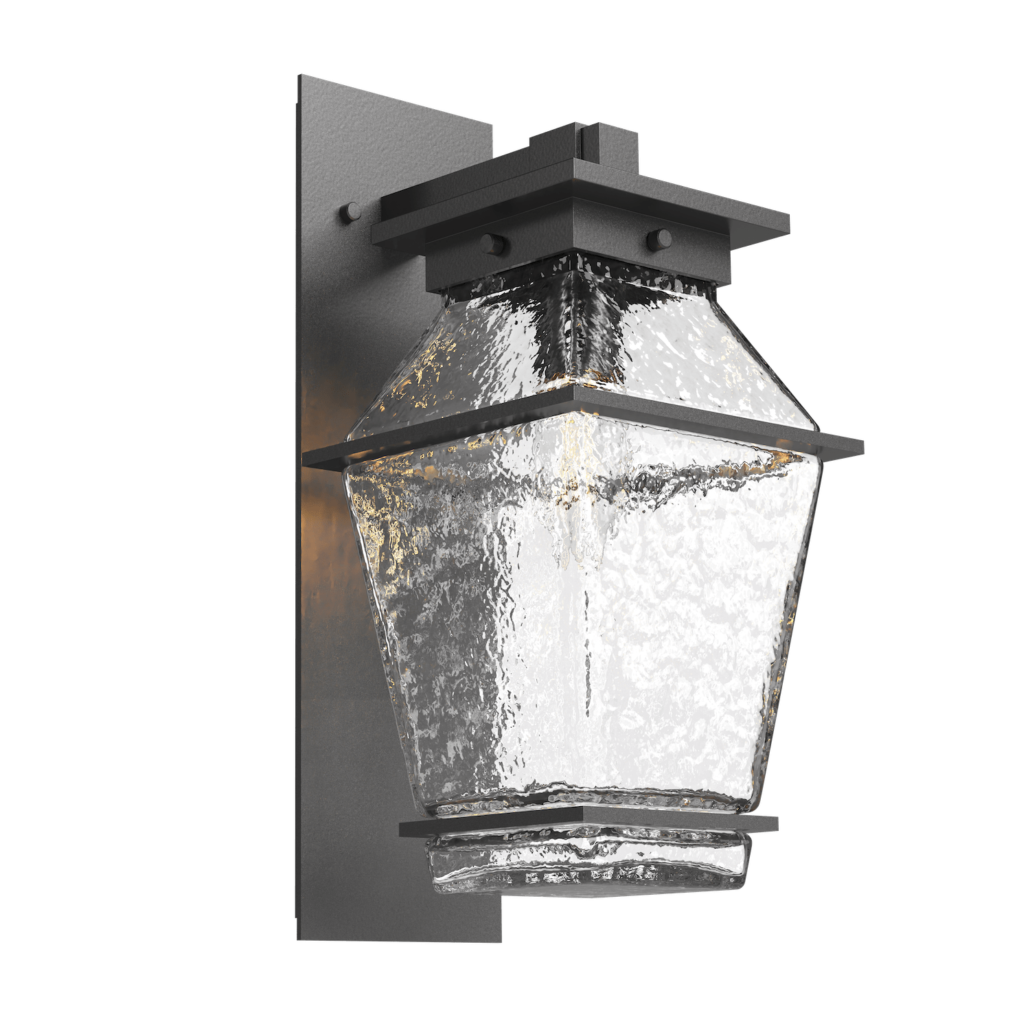 Hammerton Studio Landmark Outdoor Arm Sconce Outdoor l Wall Hammerton Studio Argento Grey (Outdoor) Clear Blown Glass E26 Base Bulb