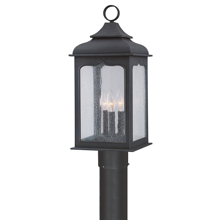 Troy Lighting Henry Street Post Pier & Post Mount Lights Troy Lighting COLONIAL IRON 9x9x22.25 