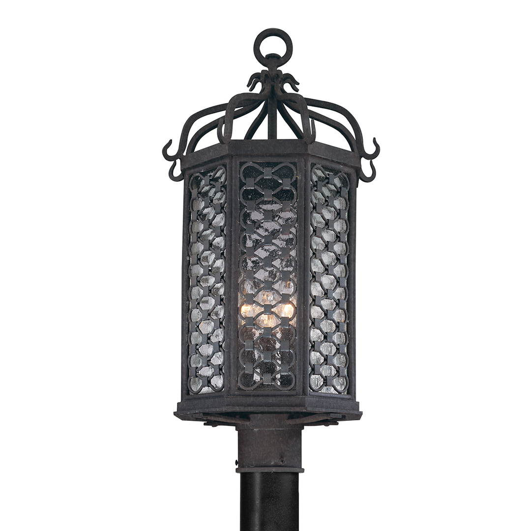 Troy Lighting Los Olivos Post Pier & Post Mount Lights Troy Lighting TEXTURED IRON 11.75x11.75x23 