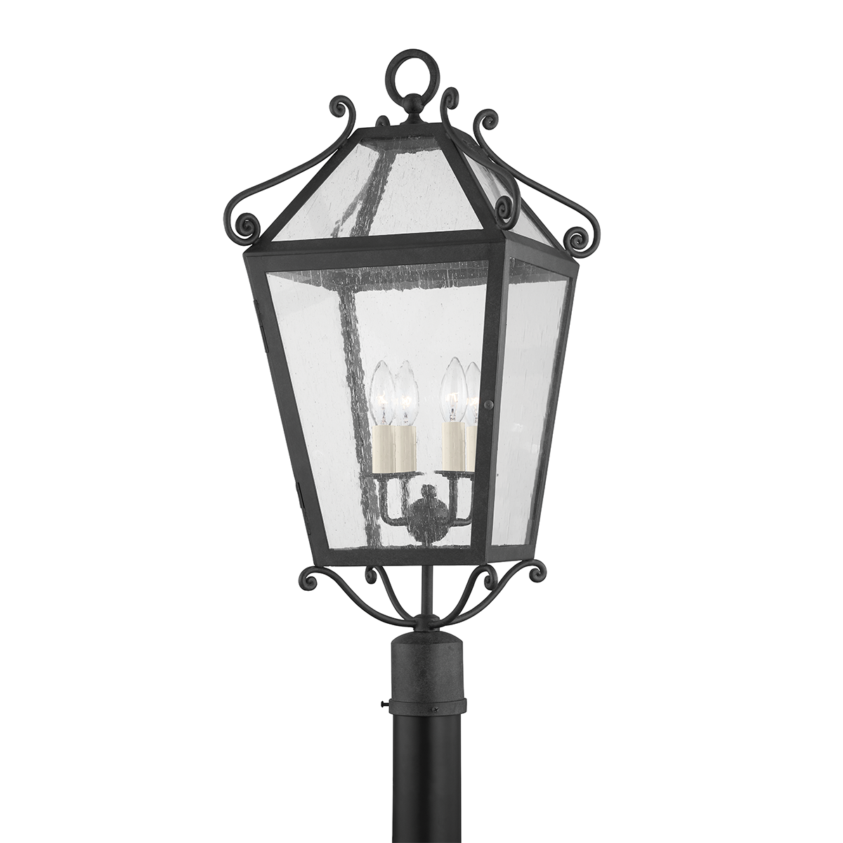 Troy Lighting Santa Barbara County Post Post Troy Lighting FRENCH IRON 13.25x13.25x29.25 