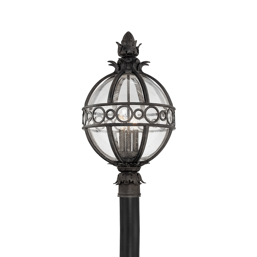 Troy Lighting Campanile Post Pier & Post Mount Lights Troy Lighting FRENCH IRON 13.75x13.75x24 