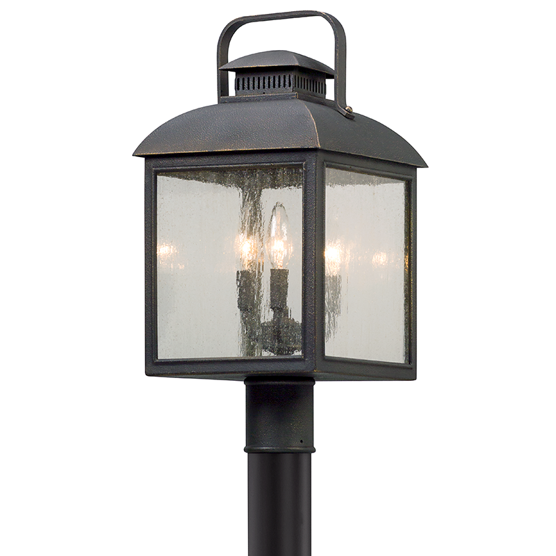 Troy Lighting Chamberlain Post Pier & Post Mount Lights Troy Lighting VINTAGE BRONZE 10x10x20 