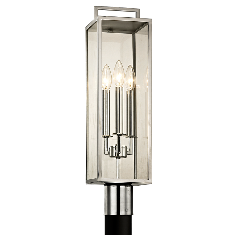 Troy Lighting Beckham Post Post Troy Lighting POLISHED STAINLESS 6x6x23.75 