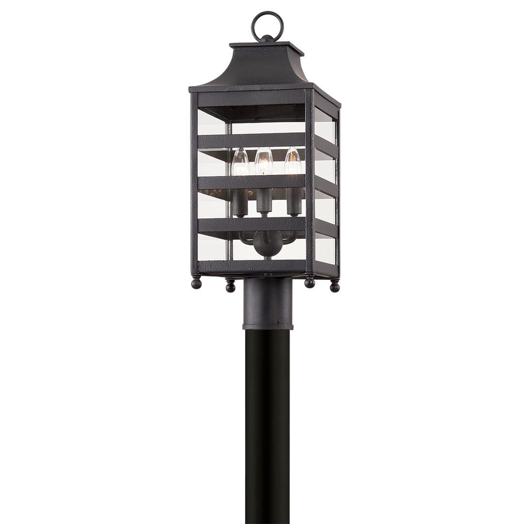 Troy Lighting Holstrom Post Pier & Post Mount Lights Troy Lighting FORGED IRON 8.5x8.5x21.75 