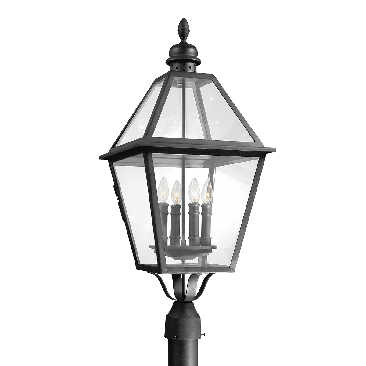 Troy Lighting Townsend Post Post Troy Lighting TEXTURED BLACK 13.5x13.5x32 