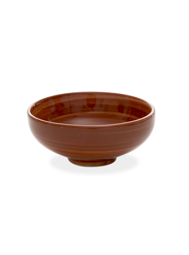 Zafferano America Pàtera Medium Bowl (Set of 6) Glassware citylgs.store Solid Brown  