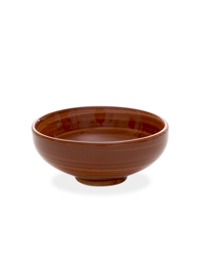 Zafferano America Pàtera Small Bowl (Set of 6) Glassware citylgs.store Solid Brown  