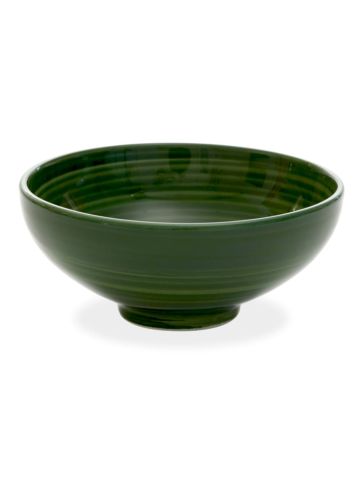 Zafferano America Pàtera Large Bowl (Set of 4) Glassware citylgs.store Solid Green  