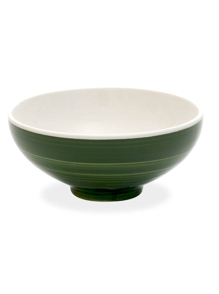 Zafferano America Pàtera Large Bowl (Set of 4) Glassware citylgs.store Dot Pattern Green  