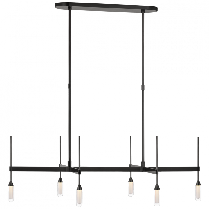 Visual Comfort & Co. Overture Medium Downlight Linear Chandelier Chandeliers Visual Comfort & Co.   