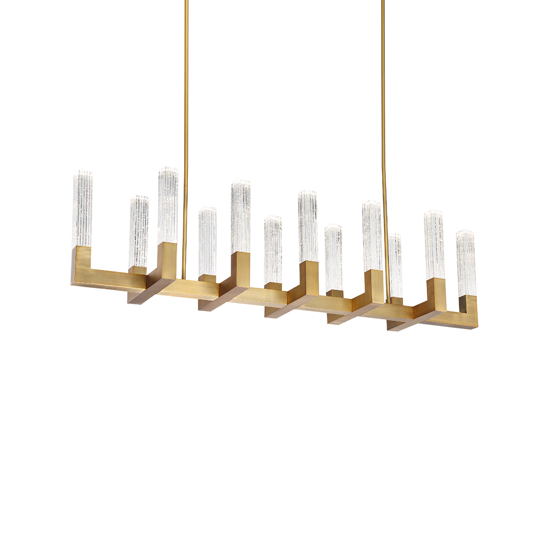 Modern Forms Cinema Linear Pendant Pendants Modern Forms Aged Brass 54x11.75x13 