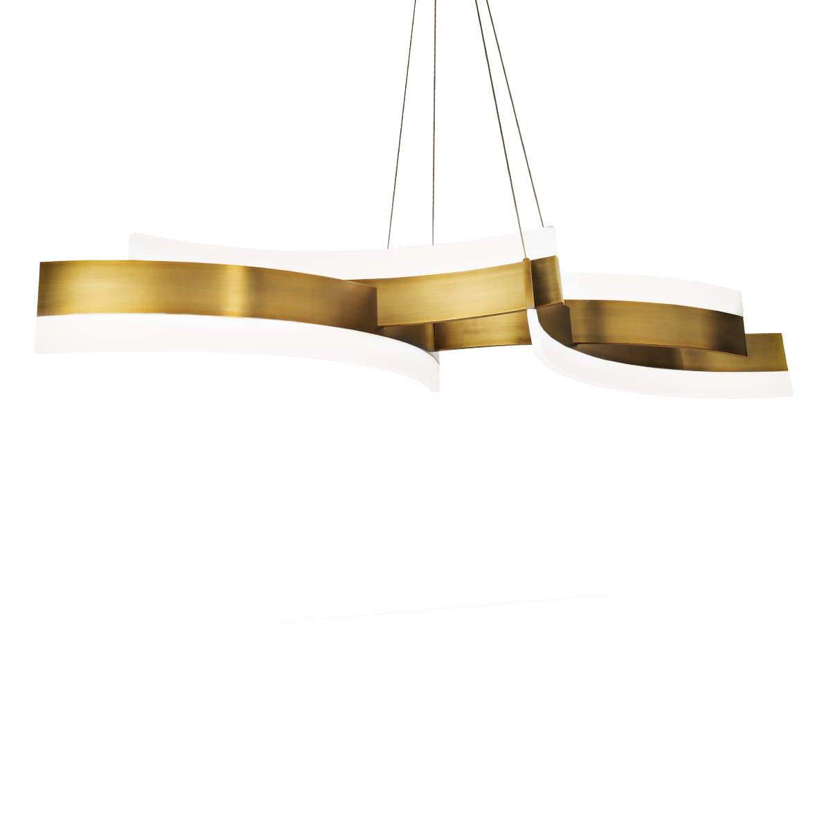 Modern Forms Arcs Linear Pendant Pendant Modern Forms Aged Brass 57.88x7.88x16 